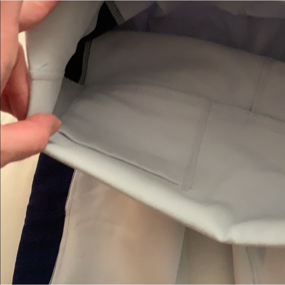 Fabletics Kate Hudson Blue Mila Pocket Capri Leggings - Picture 9 of 12